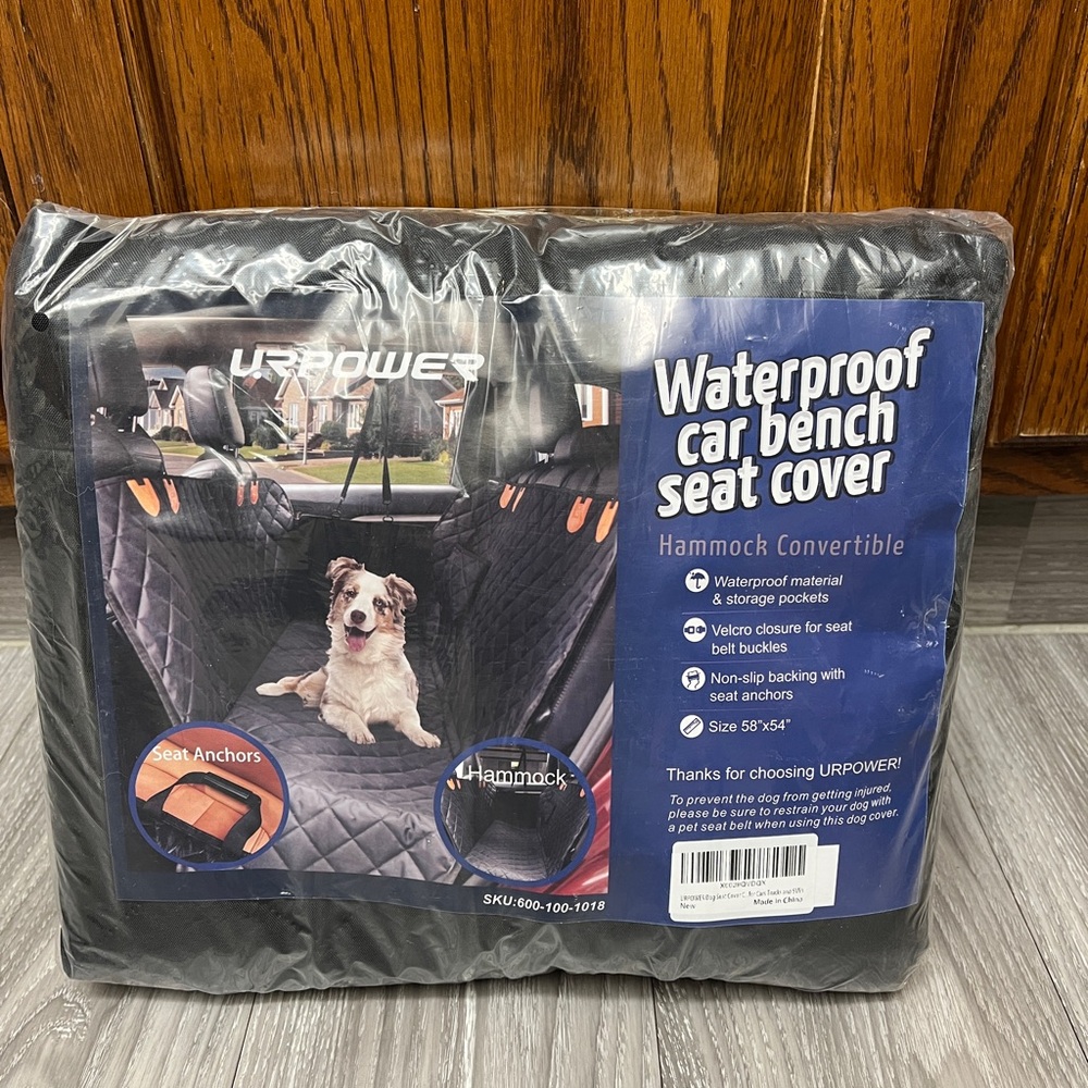 Waterproof Dog Car Seat Cover - Black